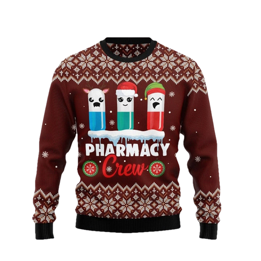 Christmas Pharmacy Crew Ugly Christmas Sweater - Moonbestprint
