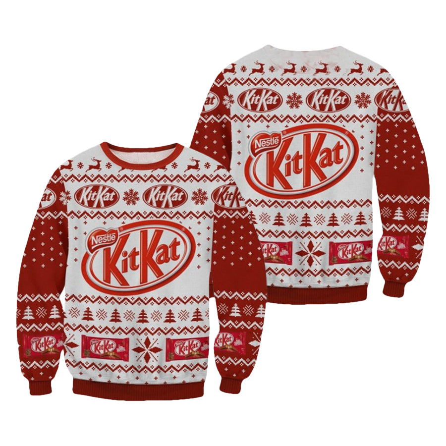 Chocolate Kit Kat Ugly Christmas Sweater - Moonbestprint