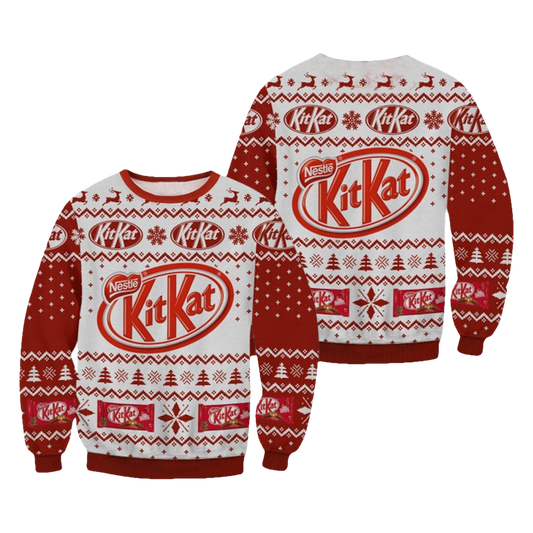 Chocolate Kit Kat Ugly Christmas Sweater - Moonbestprint