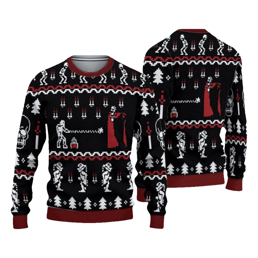 Castlevania Classic Game Ugly Christmas Sweater - Moonbestprint