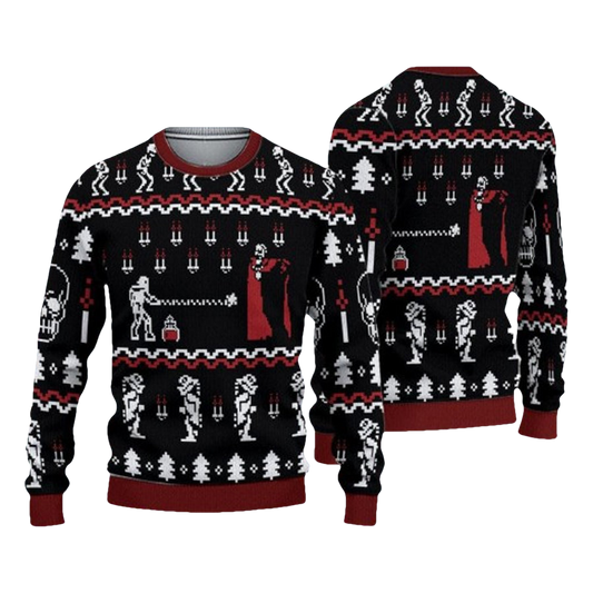 Castlevania Classic Game Ugly Christmas Sweater - Moonbestprint