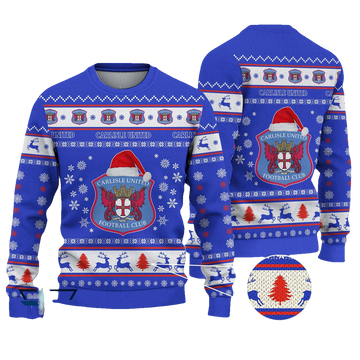 Carlisle United Christmas Ugly Sweater - Moonbestprint