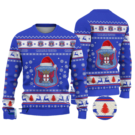 Carlisle United Christmas Ugly Sweater - Moonbestprint
