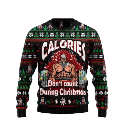 Calories Dont Count During Christmas Christmas Sweater - Moonbestprint