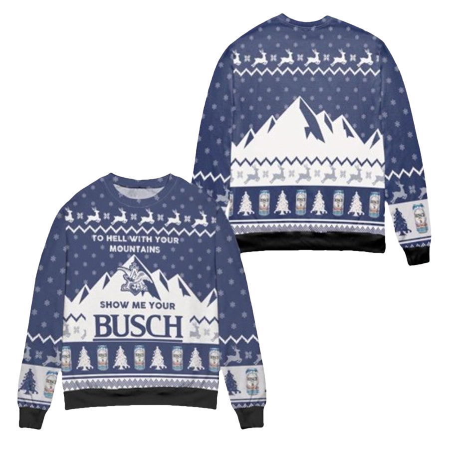 Busch Light Beer Ugly Christmas Sweater - Moonbestprint