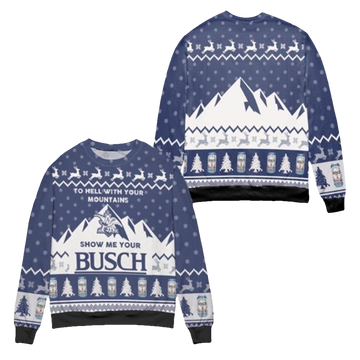Busch Light Beer Ugly Christmas Sweater - Moonbestprint