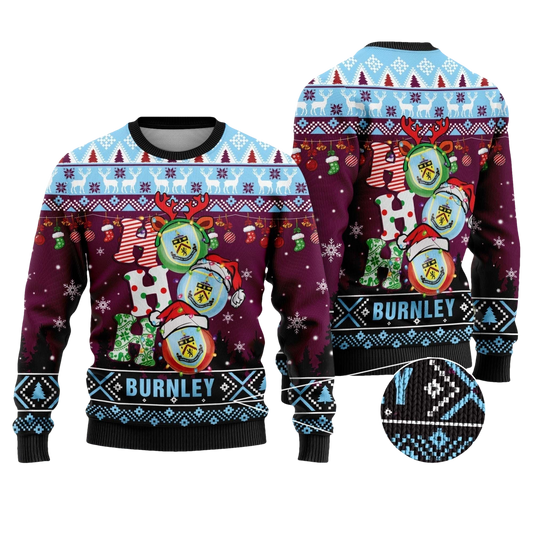 Burnley Football Ugly Christmas Sweater - Moonbestprint