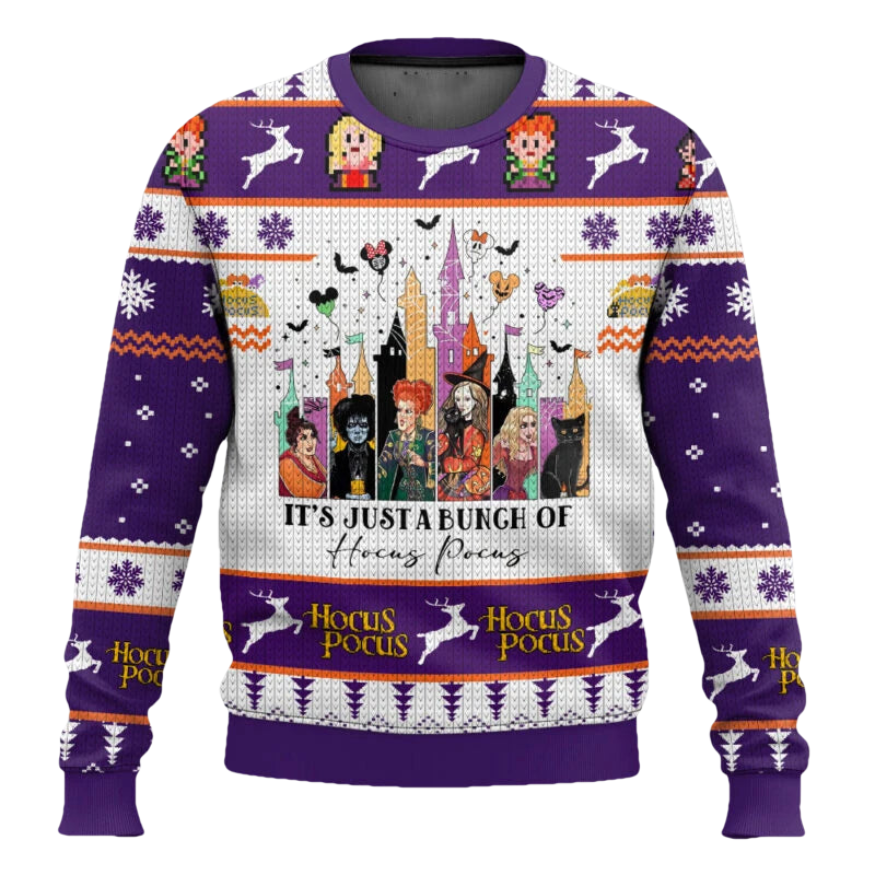Bunch Of Hocus Pocus Ugly Christmas Sweater - Moonbestprint