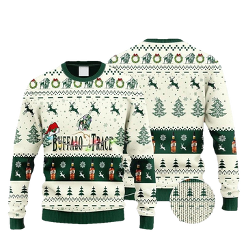 Buffalo Trace Bourbon Ugly Christmas Sweater - Moonbestprint