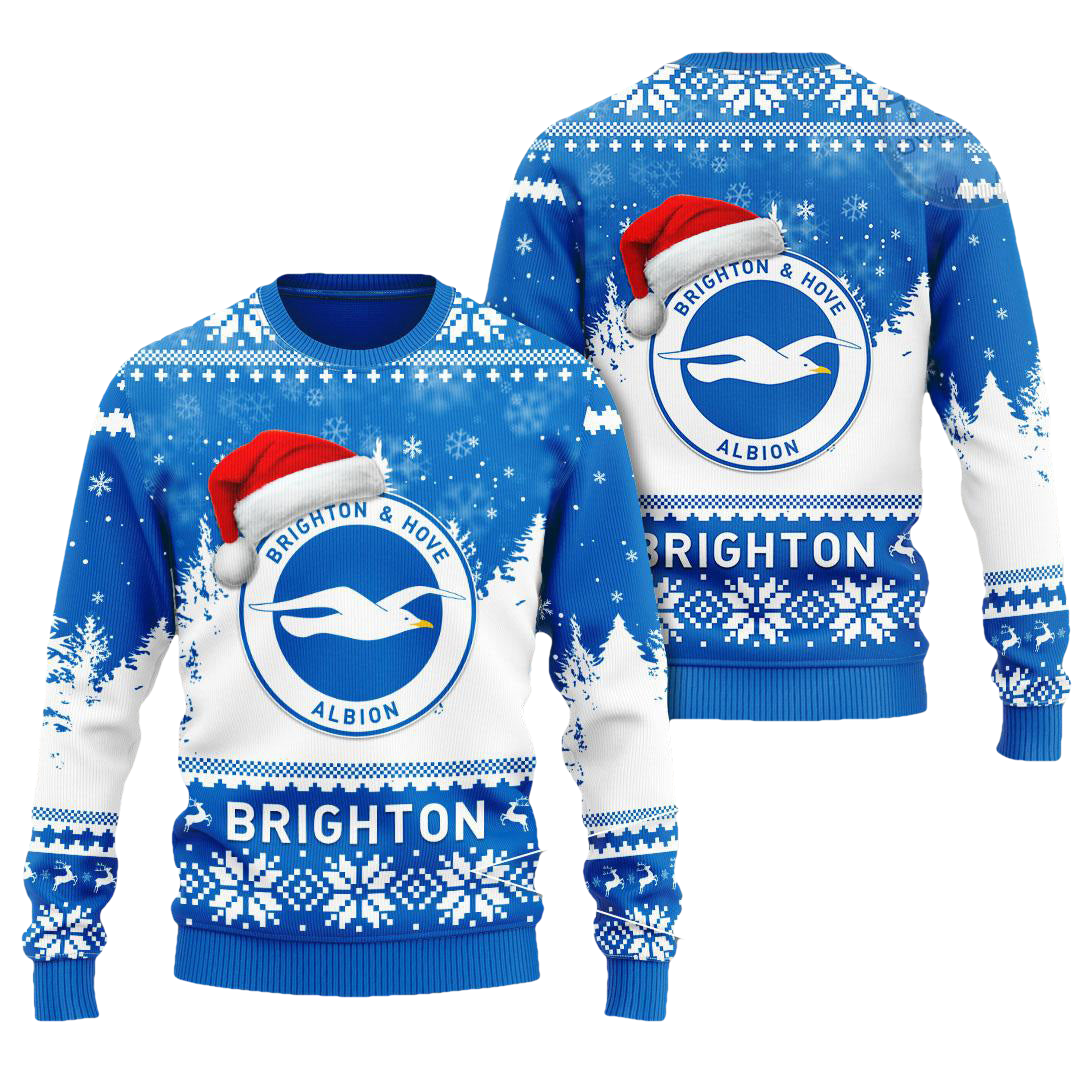 Brighton Albion Hove Ugly Christmas Sweater - Moonbestprint