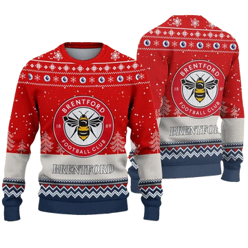 Brentford Football Christmas Ugly Sweater - Moonbestprint