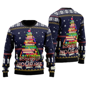 Book Christmas Tree Ugly Christmas Sweater - Moonbestprint