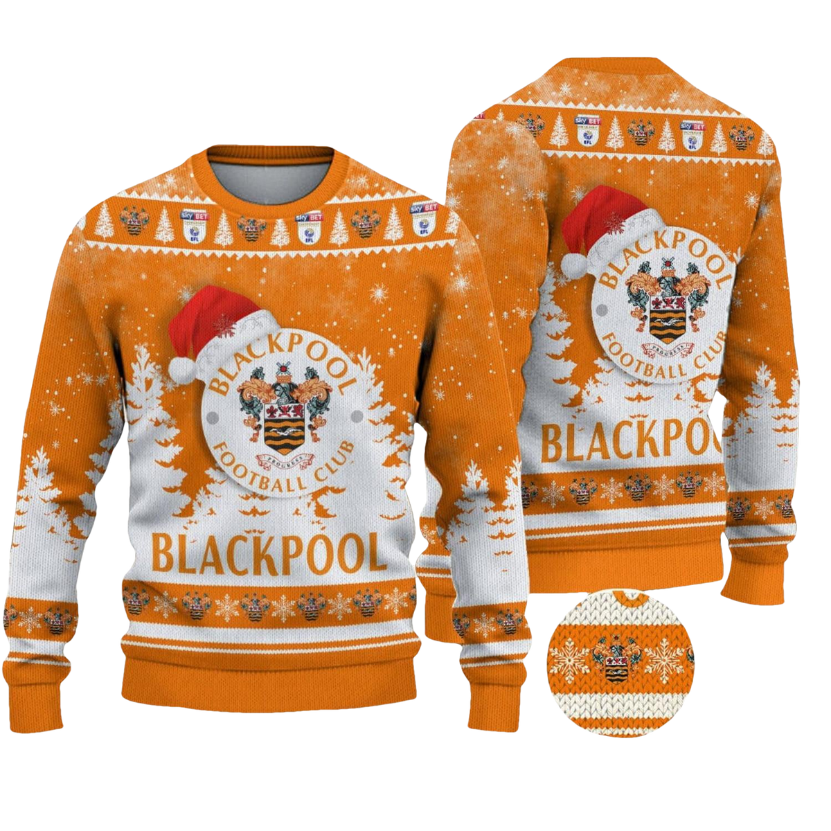 Blackpool Football Ugly Christmas Sweater - Moonbestprint