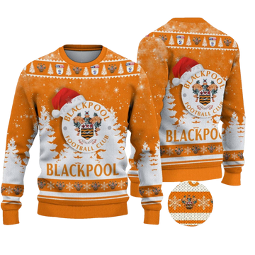 Blackpool Football Ugly Christmas Sweater - Moonbestprint