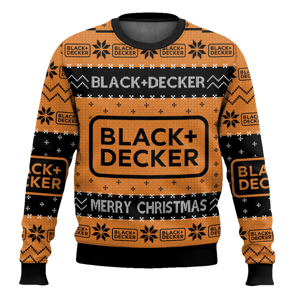 Black Decker Tool Ugly Christmas Sweater - Moonbestprint