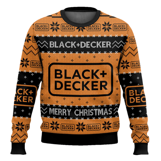 Black Decker Tool Ugly Christmas Sweater - Moonbestprint