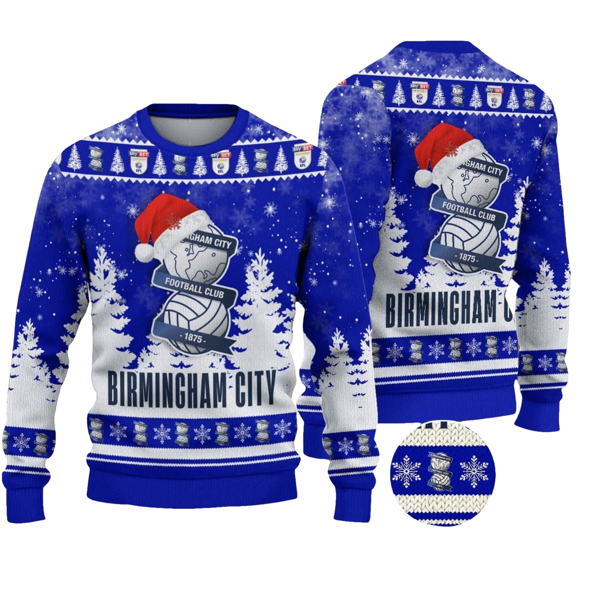 Birmingham City Ugly Christmas Sweater - Moonbestprint