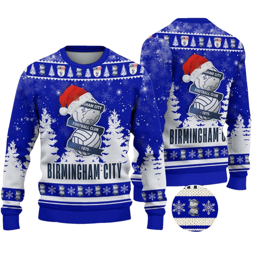 Birmingham City Ugly Christmas Sweater - Moonbestprint