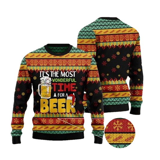 Beer Season Ugly Christmas Sweater - Moonbestprint