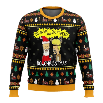 Beavis And Butthead Do Christmas Ugly Sweater - Moonbestprint