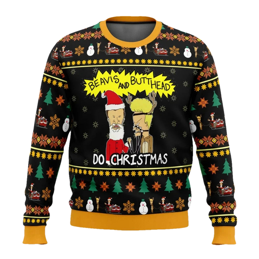 Beavis And Butthead Do Christmas Ugly Sweater - Moonbestprint