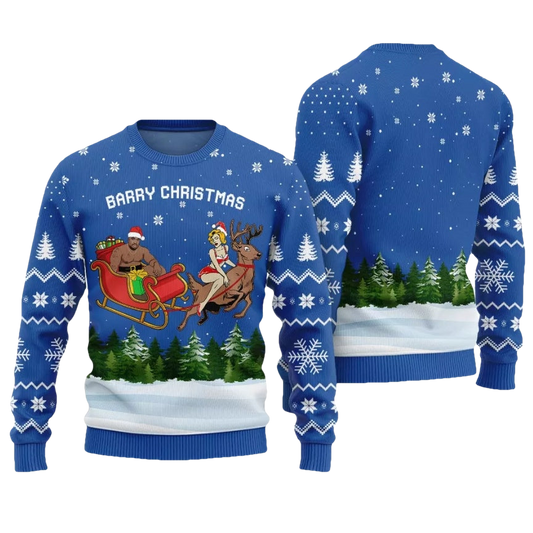 Barry Christmas Ugly Christmas Sweater - Moonbestprint