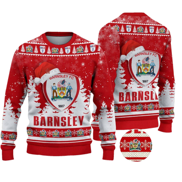 Barnsley Football Ugly Christmas Sweater - Moonbestprint