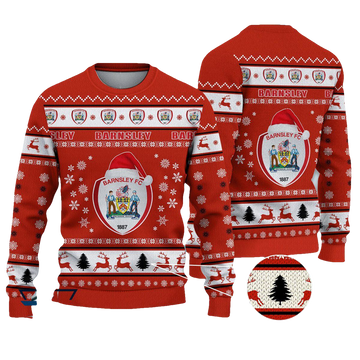 Barnsley Football Christmas Ugly Sweater - Moonbestprint