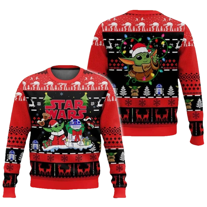 Baby Yoda Star Wars Ugly Christmas Sweater - Moonbestprint