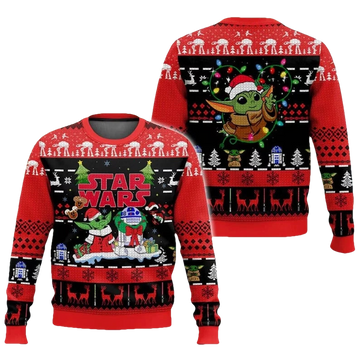 Baby Yoda Star Wars Ugly Christmas Sweater - Moonbestprint