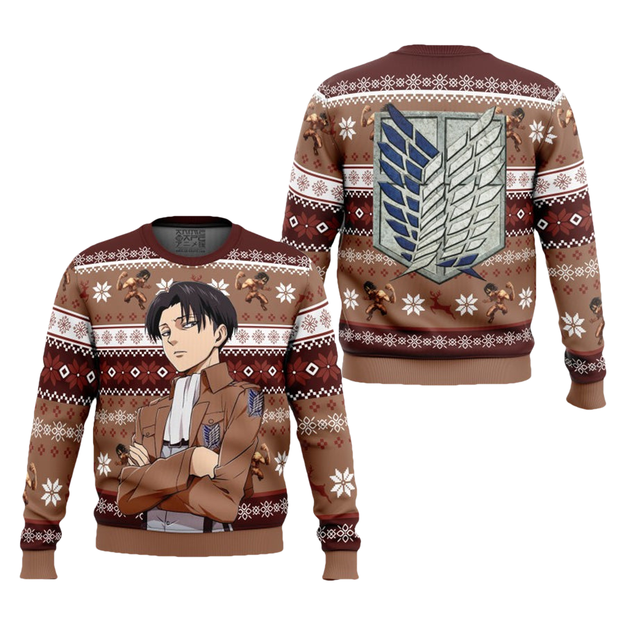 Attack On Titan Ugly Christmas Sweater - Moonbestprint