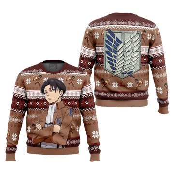 Attack On Titan Ugly Christmas Sweater - Moonbestprint