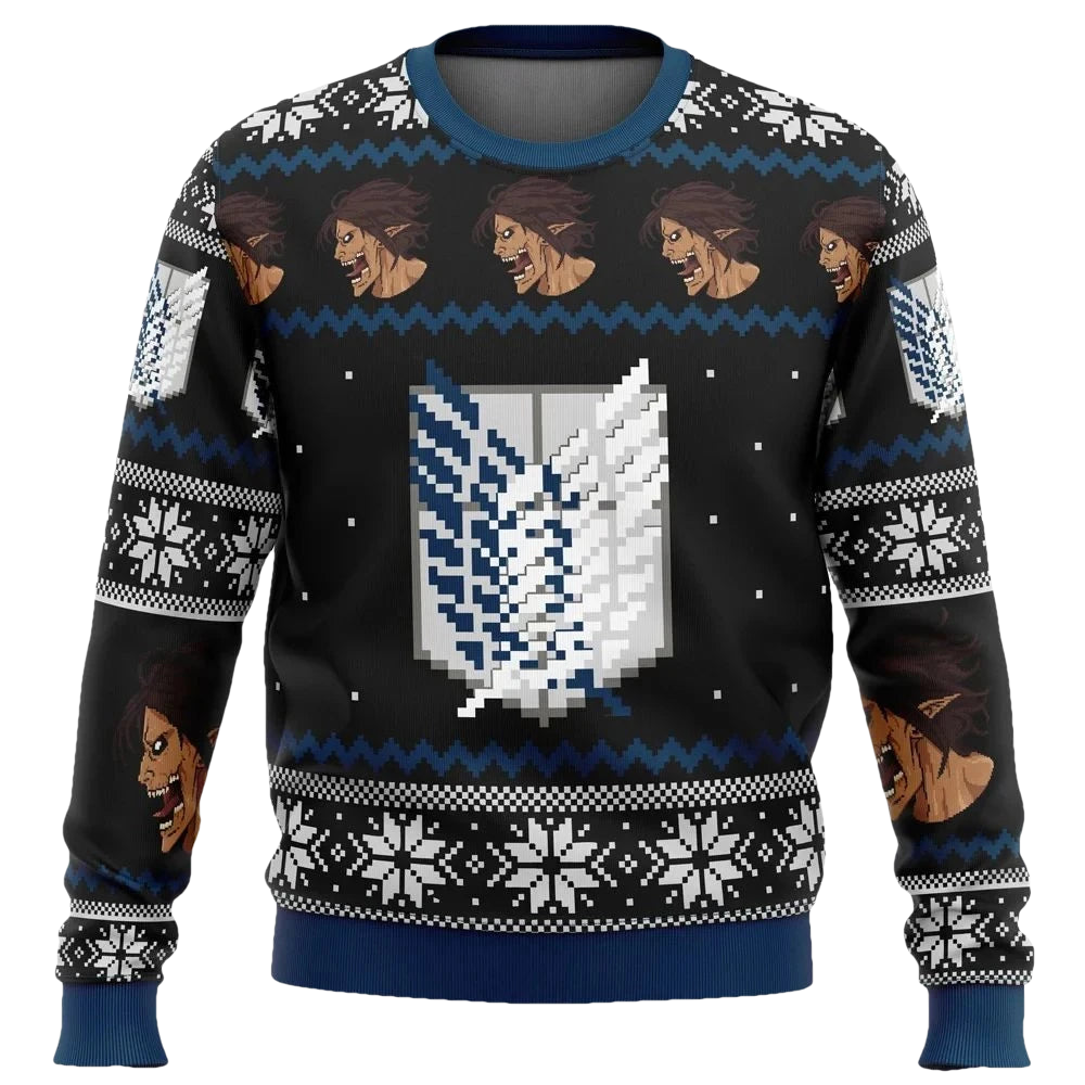 Attack On Titan Scout Ugly Christmas Sweater - Moonbestprint