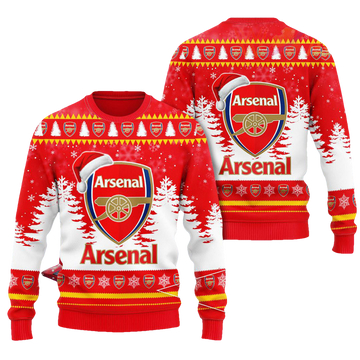 Arsenal Football Ugly Christmas Sweater - Moonbestprint