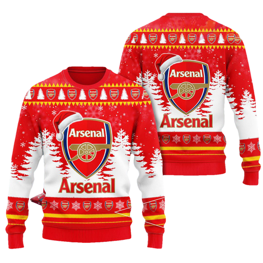 Arsenal Football Ugly Christmas Sweater - Moonbestprint