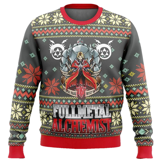 Anime Fullmetal Alchemist Ugly Christmas Sweater - Moonbestprint
