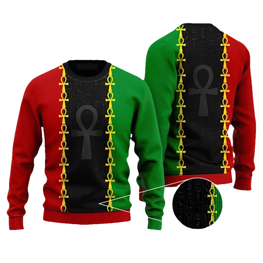 Afro African Ugly Christmas Sweater - Moonbestprint