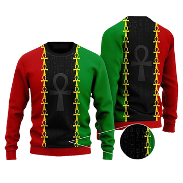 Afro African Ugly Christmas Sweater - Moonbestprint