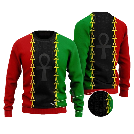Afro African Ugly Christmas Sweater - Moonbestprint