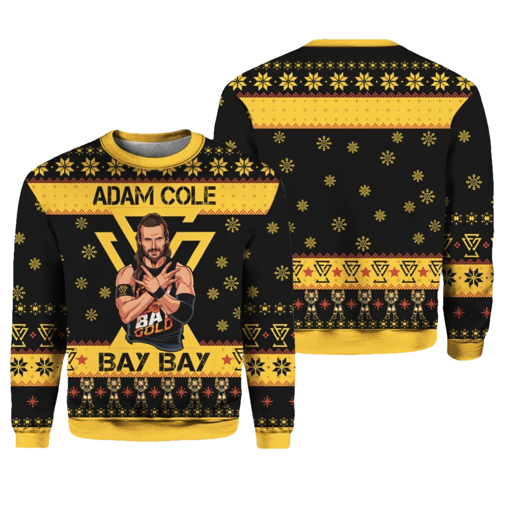 Adam Cole Bay Bay Ugly Christmas Sweater - Moonbestprint