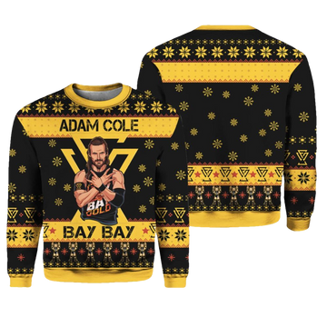 Adam Cole Bay Bay Ugly Christmas Sweater - Moonbestprint