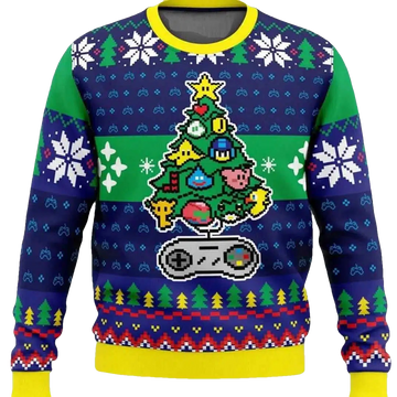 A Classic Gamer Christmas Ugly Christmas Sweater - Moonbestprint