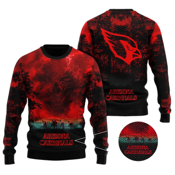 2026 Cardinals Stranger Things Ugly Sweater - Moonbestprint
