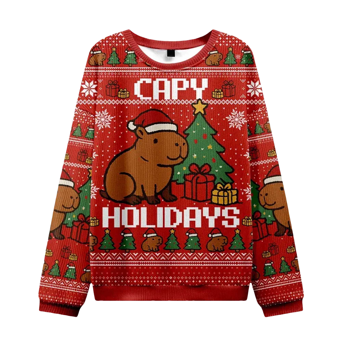 2026 Capybara Celebration Christmas Ugly Sweater - Moonbestprint