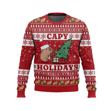 2026 Capy Holidays Ugly Christmas Sweater - Moonbestprint