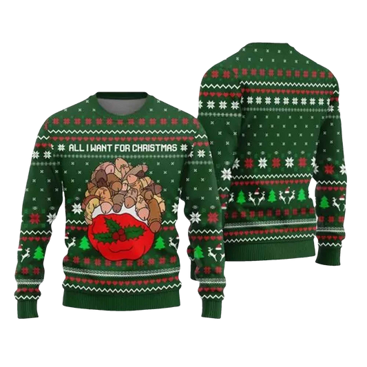 2026 All I Want For Christmas Is Dickmas Naughty Ugly Christmas Sweater - Moonbestprint