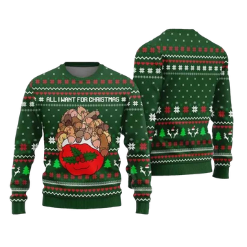 2026 All I Want For Christmas Is Dickmas Naughty Ugly Christmas Sweater - Moonbestprint