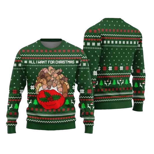 2026 All I Want For Christmas Is Dickmas Naughty Ugly Christmas Sweater - Moonbestprint
