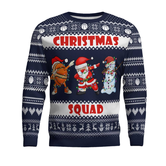 2026 Basketball Christmas Squad Ugly Christmas Sweater - Moonbestprint