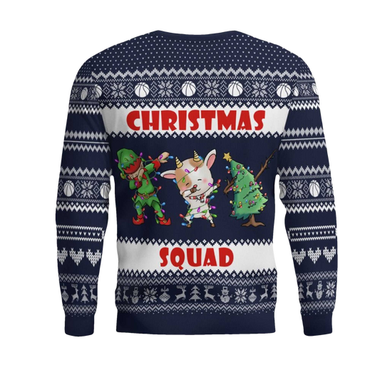 2026 Basketball Christmas Squad Ugly Christmas Sweater - Moonbestprint
